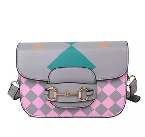 Portofino Saddle Handbag ~ Gray