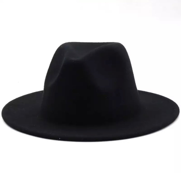 Matte Fedora Hat - Black