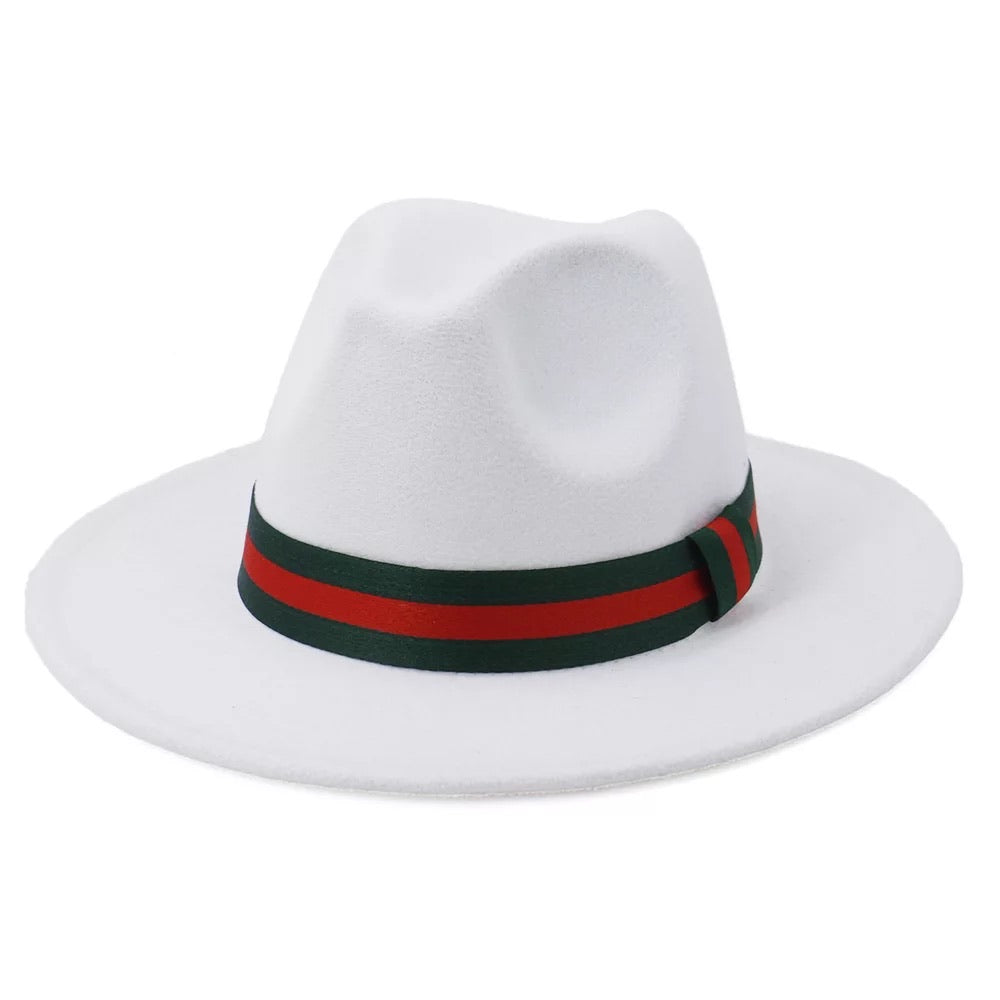 Unisex Fedora Hat - White